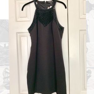 Black Beaded Formal Dress